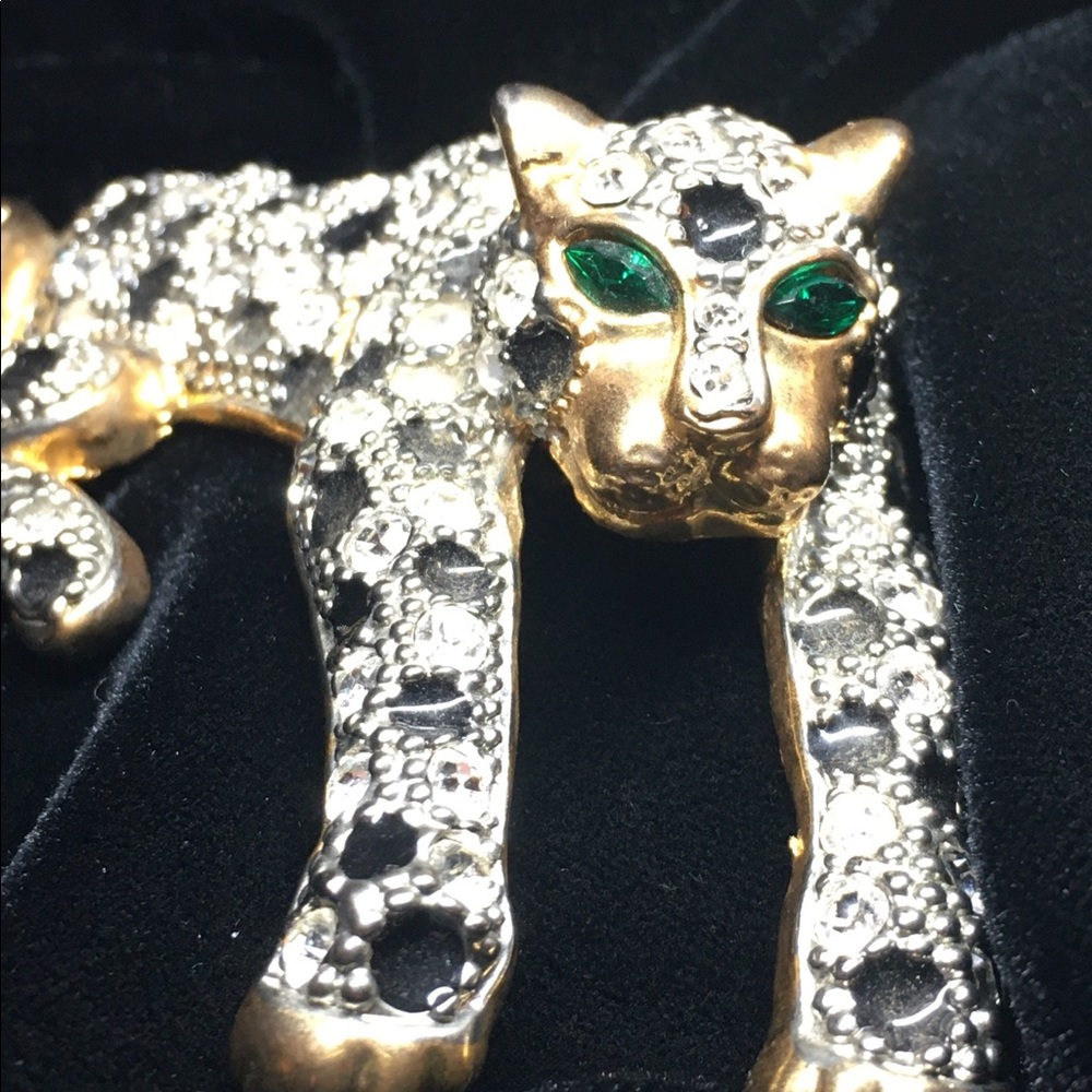 Vintage Snow Leopard Brooch